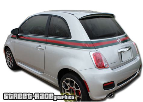 fiat 500 gucci stripes.